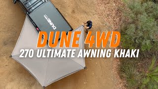 Dune 4WD 270 Ultimate Awning Khaki | 4WD Gear | Anaconda Stores