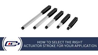 How To Select The Right Actuator Stroke