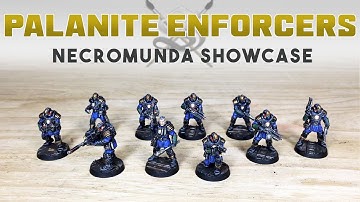 PAINTING SHOWCASE Games Workshop Necromunda Palanite Enforcer Patrol