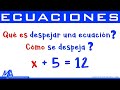 Qué es despejar una ecuación y Cómo se despeja | Para principiantes