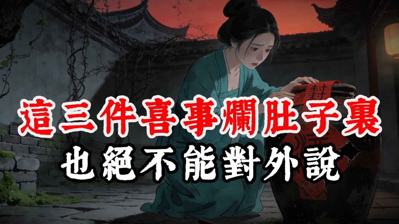 天机不可泄露：人到中年，就算烂在肚子里，这三件“喜事”也绝不能对外说！# 人性#心理學#智慧#社會真相#底層邏輯#處世智慧#識人術