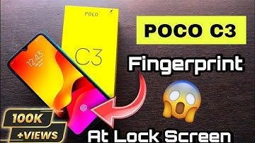 how to set fingerprint lock in Poco C3 || How To Set Fingerprint lock in Poco C3 || fingerprint Poco