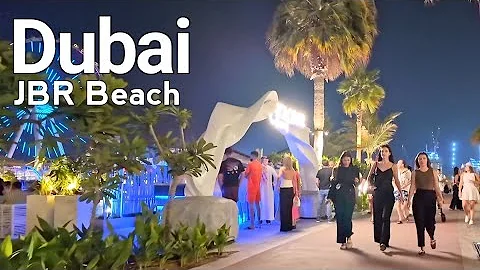 Dubai 4K🇦🇪 Amazing JBR, The Walk Walking Tour