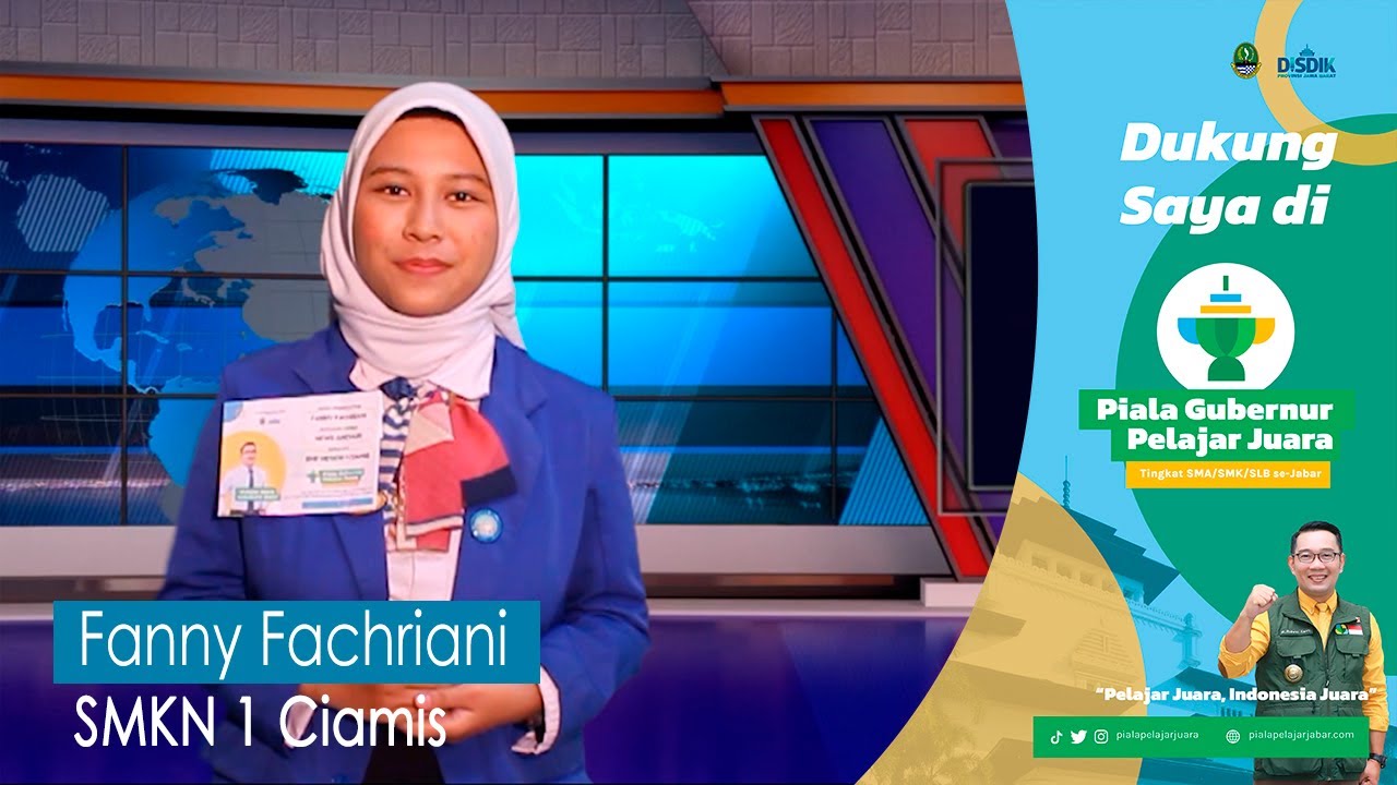 Piala Gubernur Pelajar Juara - News Anchor - SMKN 1 Ciamis.