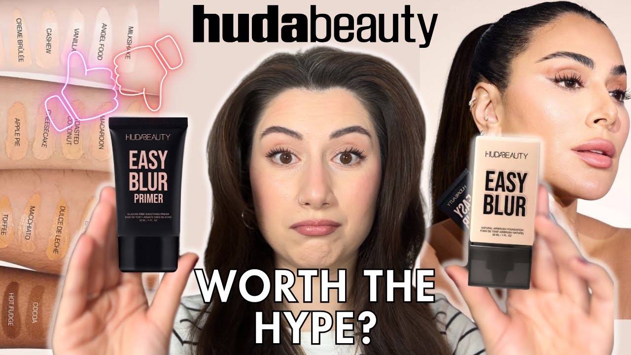 NEW Huda Beauty Easy Blur Foundation and Primer | Full Day Wear