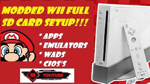 Modded Wii Full SD Card Setup! Apps/Emulators/Wads/Cios