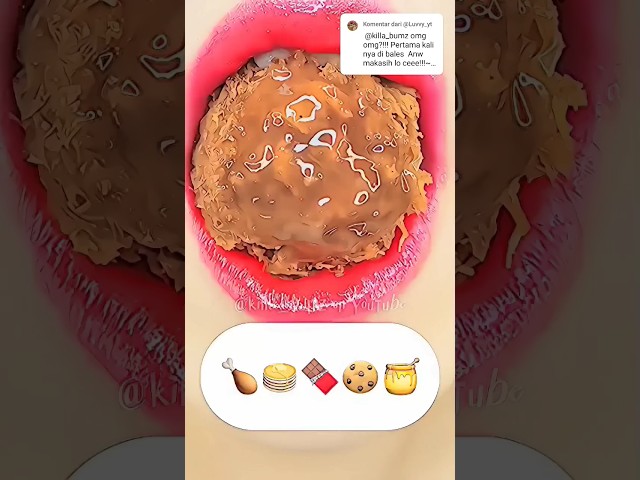 [ASMR] eating by emoji 🍗🍯credits:‎@Sunny_EATING_ req by:@Miraa163 #asmr #fypシ  #eatingsounds class=