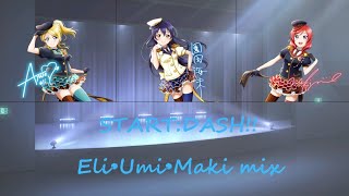 START:DASH!!  Eli•Umi•Maki mix (Color coded,KAN/ROM/ENG)
