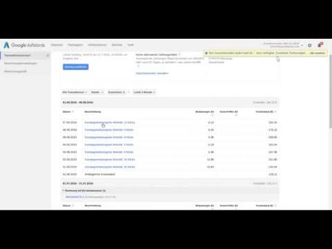 Google Adwords: Hier findest du deine Rechnungen