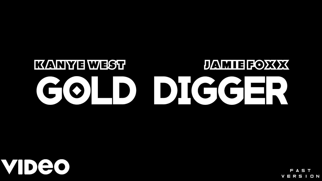 Gold digger - Kanye West, Jamie Foxx #speedsongs #kanyewest