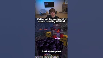 DrDonut Recreates Stash Getting Raided @DrDonutt #drdonut #donutsmp #Minecraft #gaming #funny