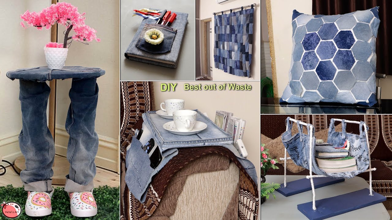 16 Old Jeans Home Life Hacks Ideas !!!