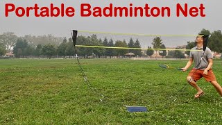 Portable Badminton Net Review, Instant Setup!
