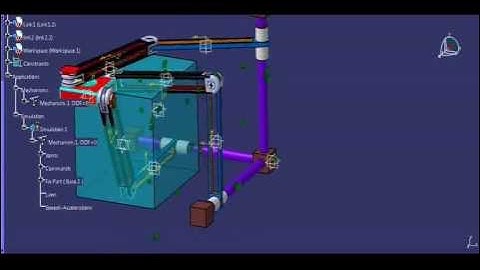 3 DOF Translational Parallel Manipulator designed in CATIA