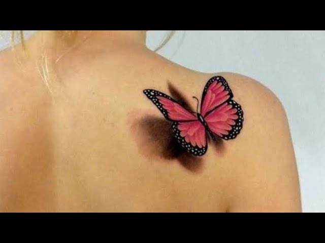 Temporary butterfly tattoo by henna | mehndi se butterfly kaise banaye -  YouTube