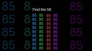 Find The 58 Number