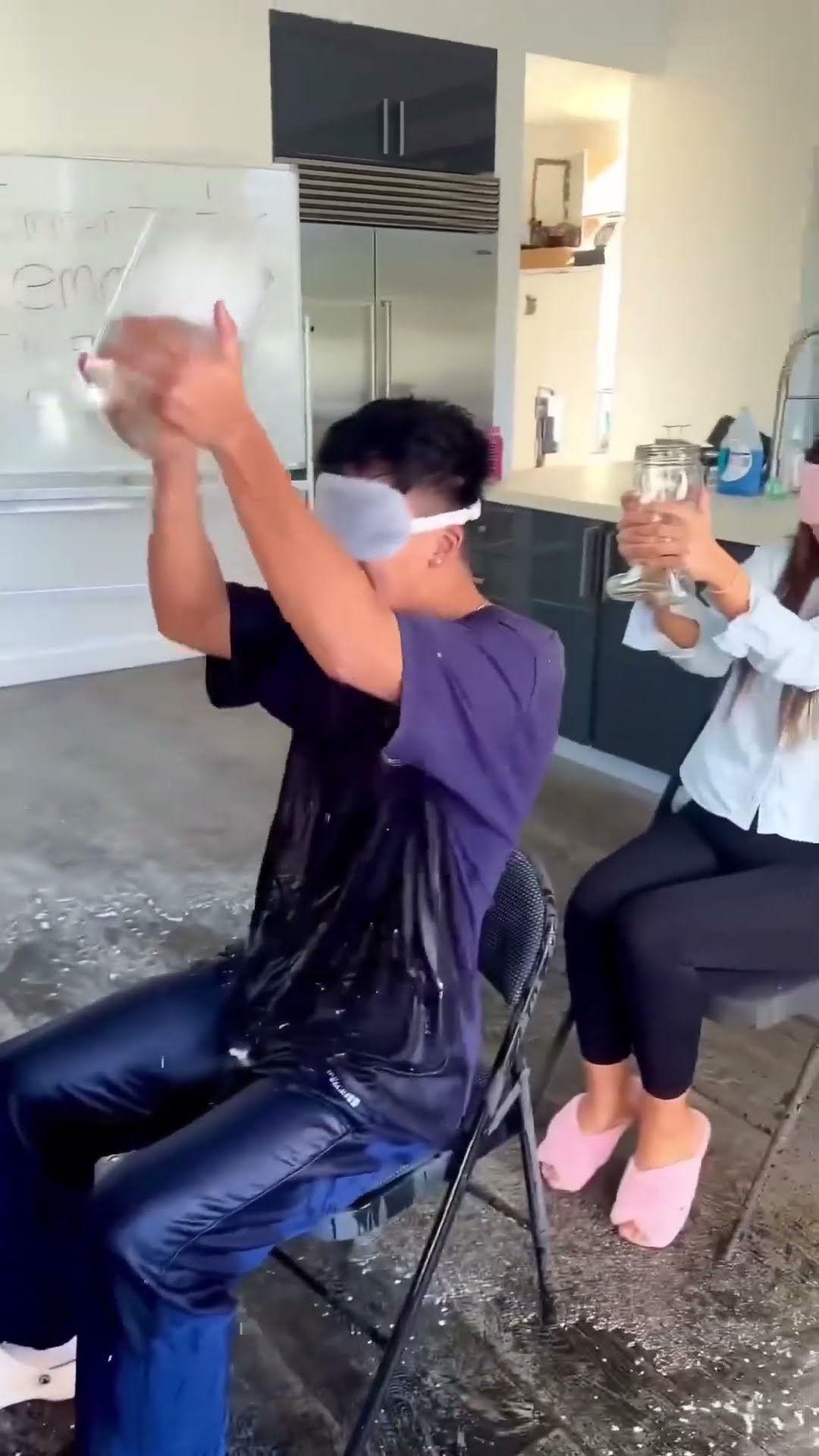 The Coldest Water Pour Challenge Ever ?