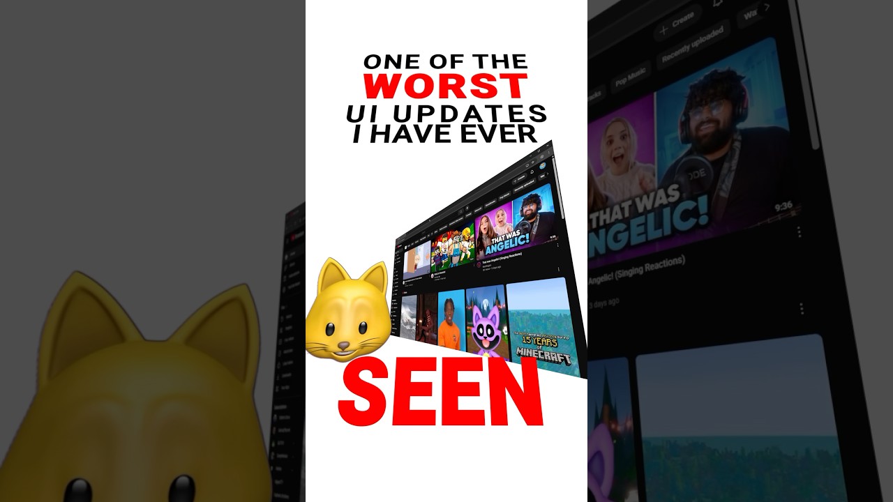 YouTube's New Huge Thumbnails SUCK! #shorts