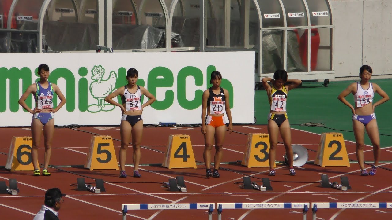 U陸上 女子100ｍh 予選 決勝 Youtube