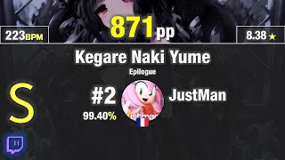 [Live] JustMan | Asriel - Kegare Naki Yume [Epilogue] 99.40% | NM FC #2 - 871pp [8.38⭐| LOVED💖]