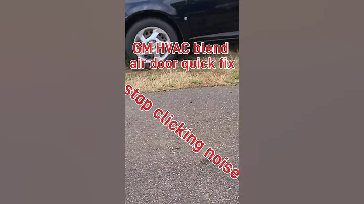 GM HVAC blend door actuator quick fix (stop annoying clicking sound)