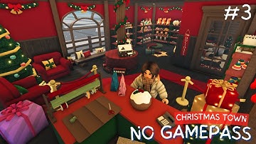 BLOXBURG: NO GAMEPASS🎄CHRISTMAS TOWN 2025 | Part 3: 🧸Christmas Toy Store | ROBLOX