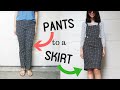 DIY: TROUSER TO OVERALL/BIB DRESS REFASHION || How to Transform Old Clothes