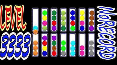 Ball Sort Puzzle Level 3333 🎯 All level without extra tube 😂 Game Walkthrough 😘(MUSIC:We Are Here)