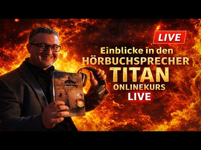 Einblick in den Hörbuchsprecher Titan Onlinekurs LIVE
