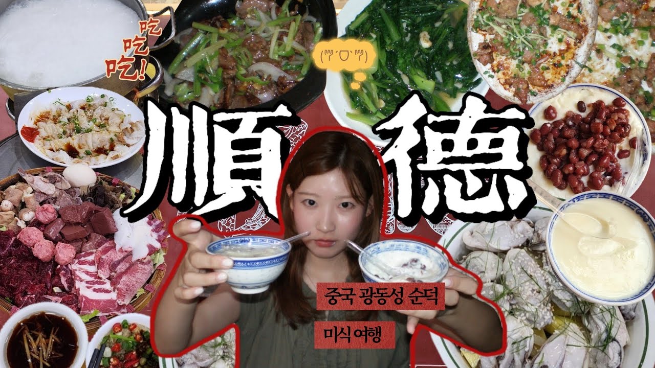 중국 광동성 순덕 브이로그 | 중국인이 인정하는 미식 도시 | 우유푸딩, 죽훠궈, 숯불갈비 🍽 顺德vlog