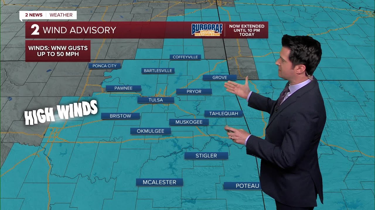 Wind Advisory extended until 10pm Wednesday