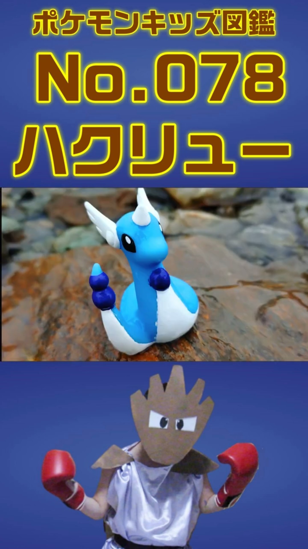 ポケモン実体図鑑No 078ハクリュー #ポケモンキッズ#ハクリュー - YouTube