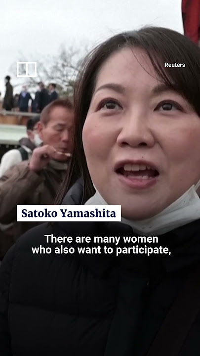 IN A MINUTE: Women take part in Japan’s ‘naked festival’ for 1st time #shorts