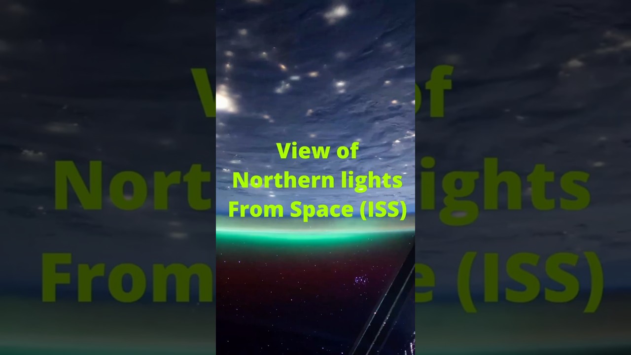 Northern lights from Space 