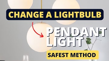 How To Change A Lightbulb On A Pendant Light (IKEA HÖLJES & Most Other Glass Globe Styles)