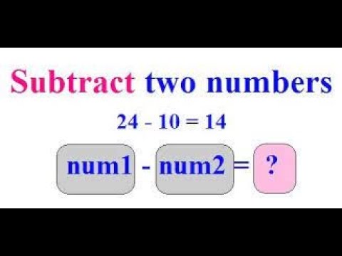 How to subtract any number by using C++ code