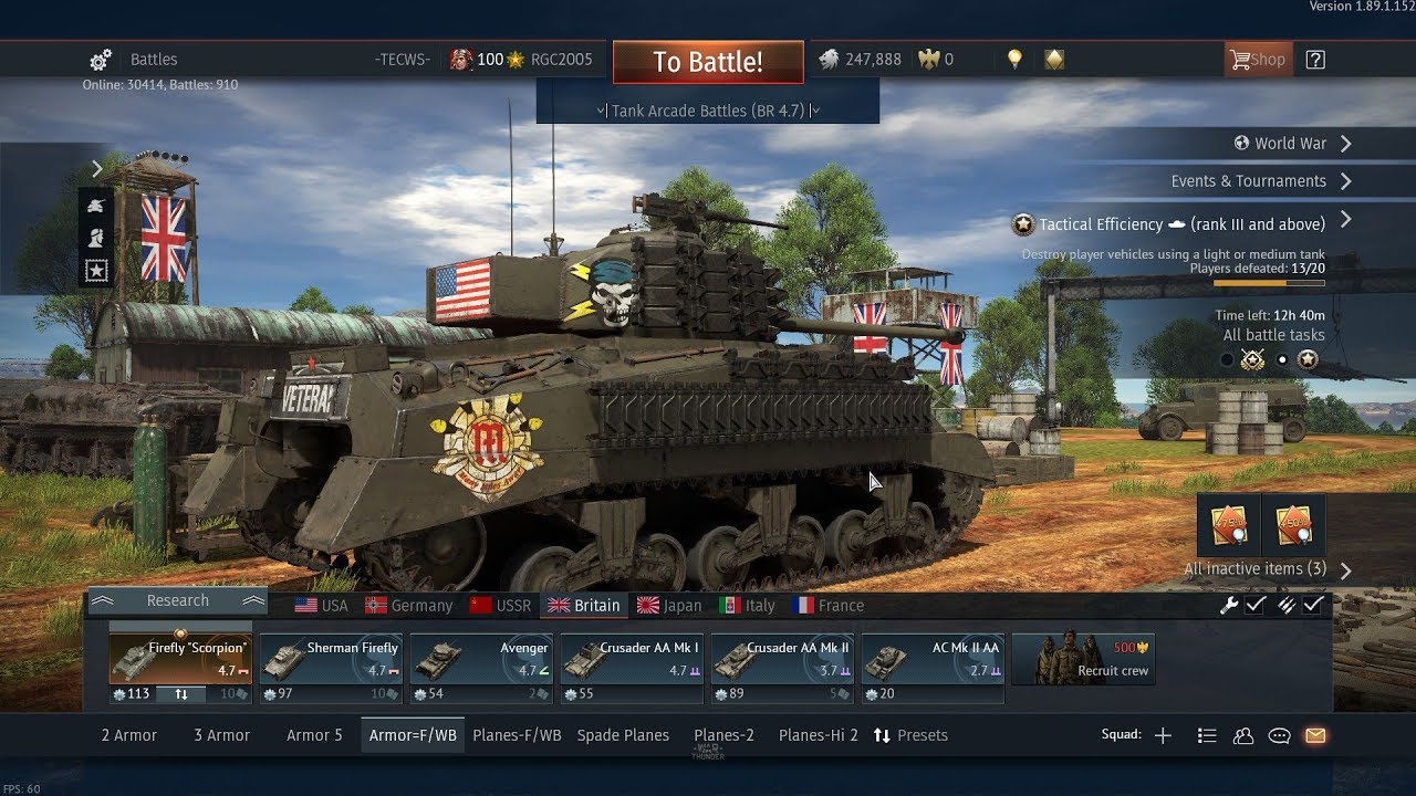 MechaRandom backgrounds my M4 Firefly, War Thunder, Daily Grind with RGC2005