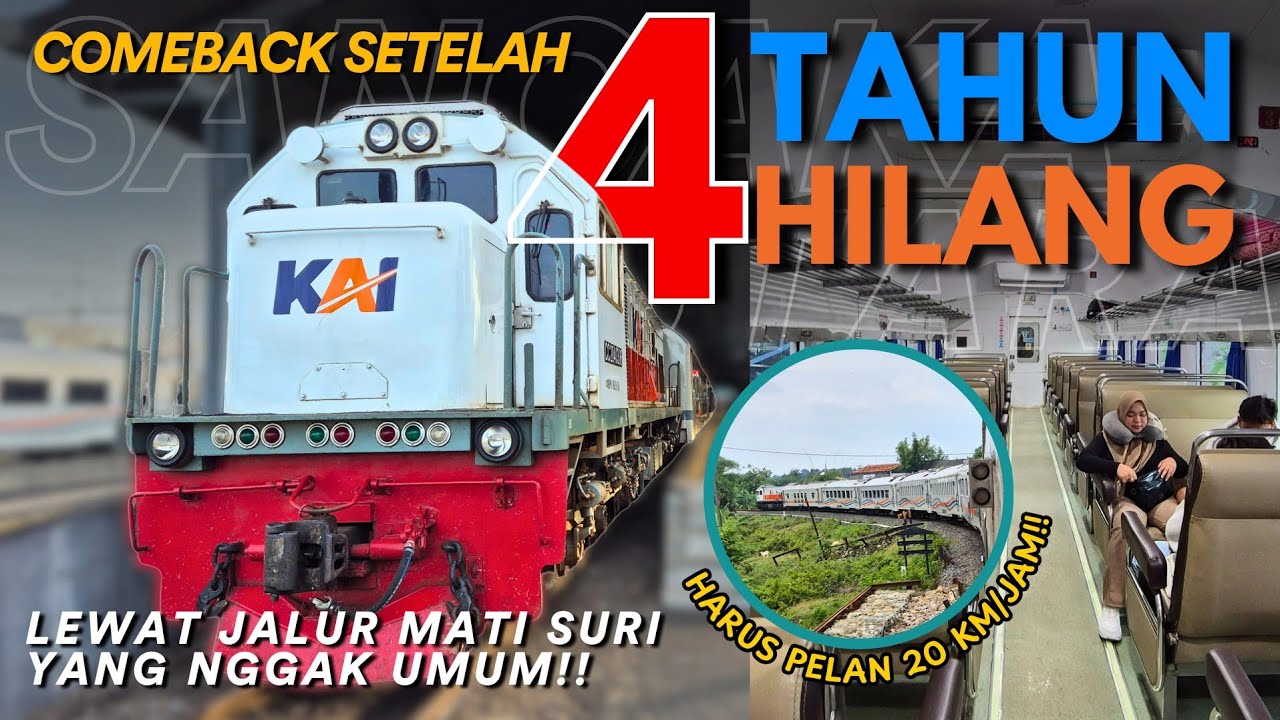 EPIC COMEBACK‼️ Naik Kereta Spesialis Jalur Mati Suri | KA SANCAKA UTARA 2025