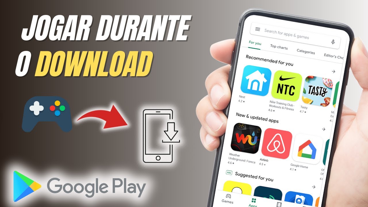 Como ativar os alertas de jogar durante o download no Google Play Store ...
