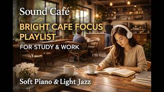 Sound Café | Bright Cafe Focus Playlist for Study &amp; Work | Soft Piano &amp; Light Jazz