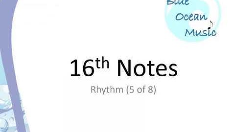 16th Notes - Intro