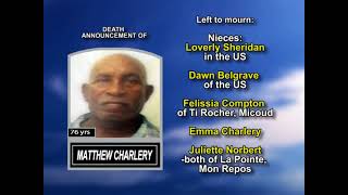 Matthew Charlery ~ Long Obituary
