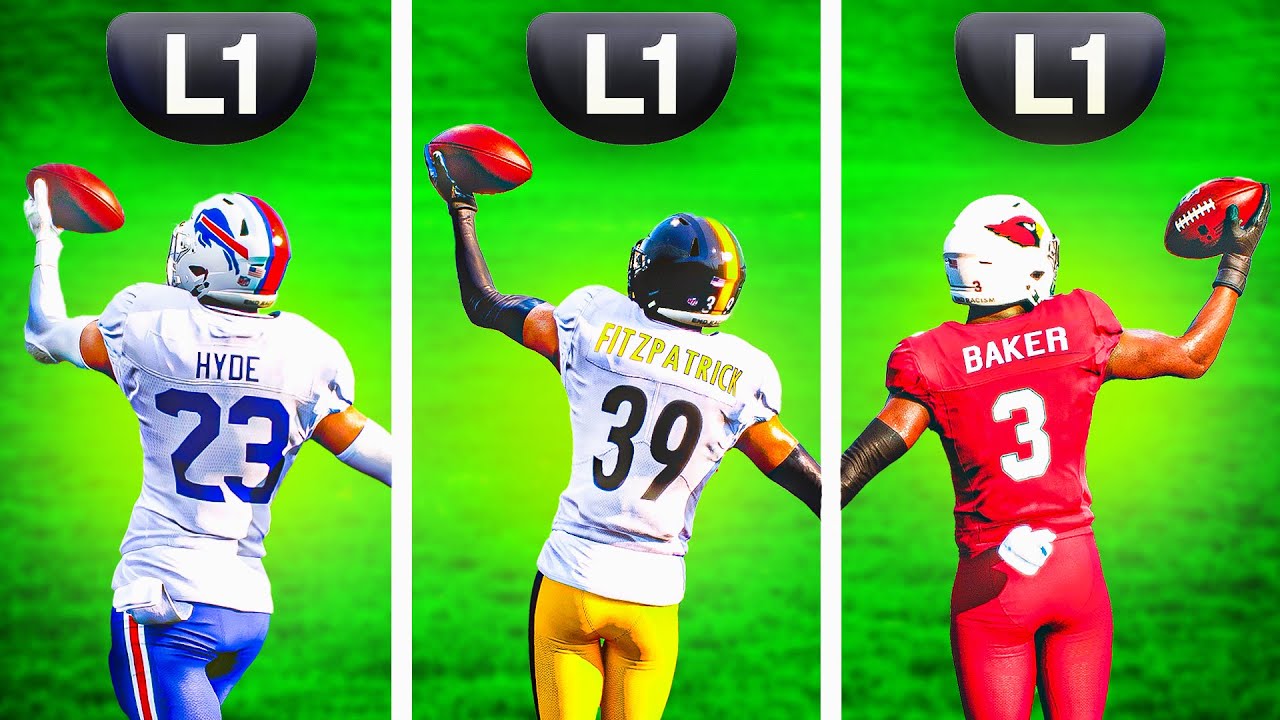 Spectacular Catch Button With Every Free Safety In Madden 25! - YouTube