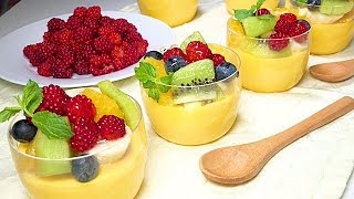 簡単なのにプロのようなマンゴープリンの作り方 Mango pudding Recipe/Indian mango and mango liqueur used