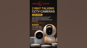 Smart AI Cameras for Indoor Surveillance - 2 Way Communication #ajman #tredning #viralvideo