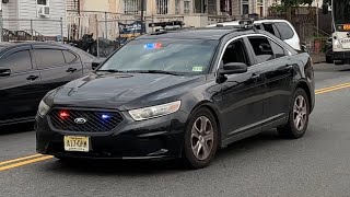Unmarked Paterson Police Taurus Responding Code 3 7/28/24