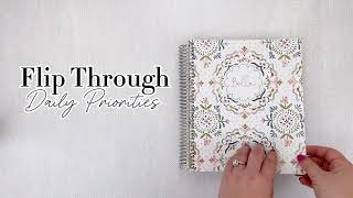 Plum Paper Planner Flip Through - Daily Priorities Layout