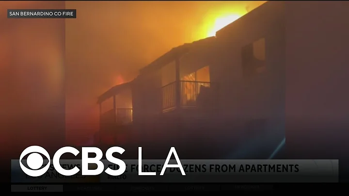 More than a dozen families displaced after fire rips through Rialto apartment complex