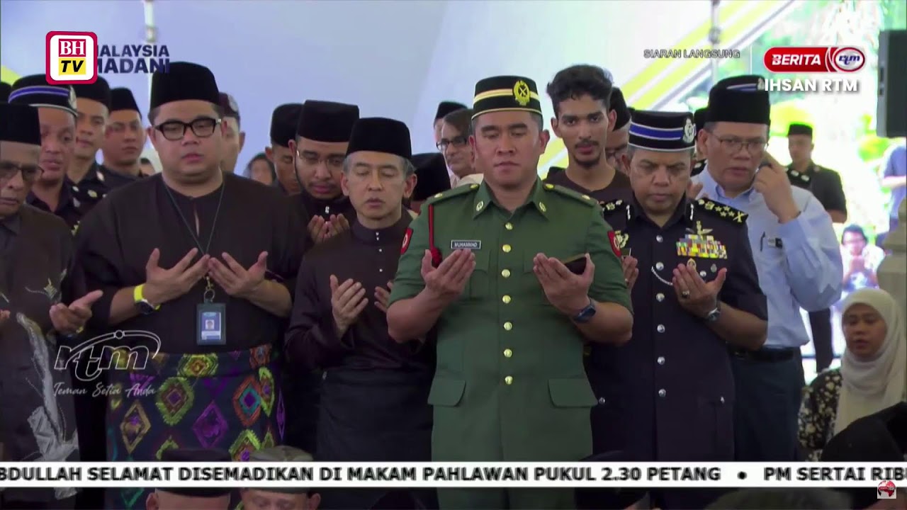 [LANGSUNG] Istiadat Pengebumian Negara Perdana Menteri Kelima, Allahyarham Tun Abdullah Ahmad Badawi