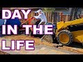 Day In The Life Of Tigran (Landscape Construction and Hauling Heavy Equipment)